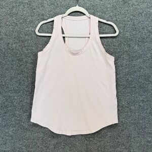 Lululemon Love Tank Top Women 6 Pink Racerback Pima Cotton Relaxed Fit Scoopneck